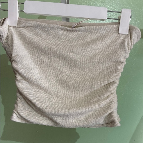 Free People White Strapless Crop Top - Picture 3 of 4